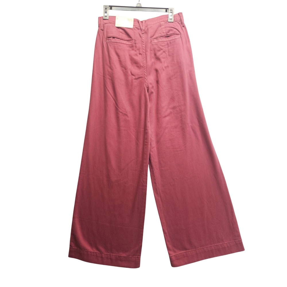 ANA Hawthorne Rose High Rise Wide Leg Tencel Blend Pants Womens 4 NEW